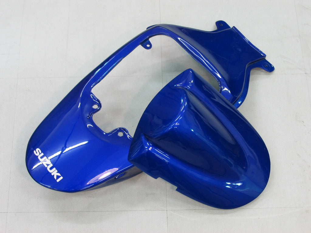 Amotopart Carénages GSXR 600/750 2006-2007 Carrosserie Carénage Bleu ABS Injection Molded Plastics Set Generic