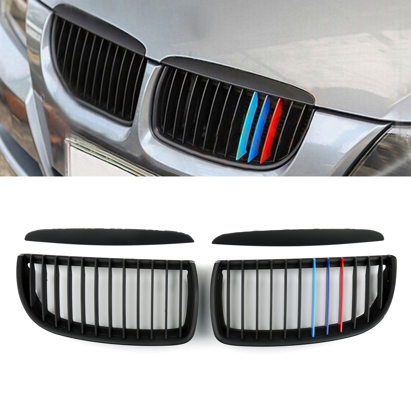 Grille de Milesal para BMW E90 3 Sedan 2008 Serie genérica