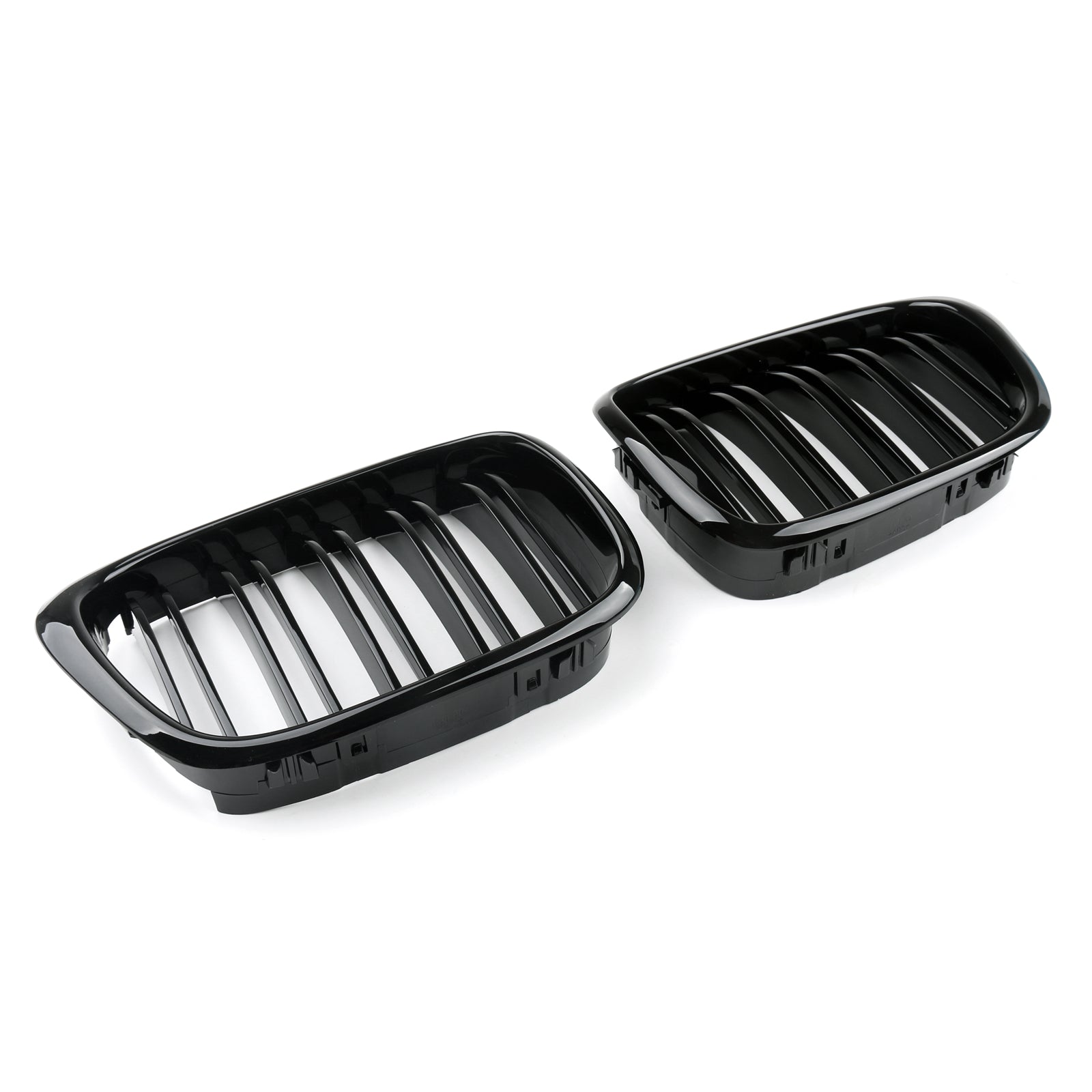 Grille de calandre avant noir brillant double nervure pour BMW Série 5 E39 2001-2004 Générique