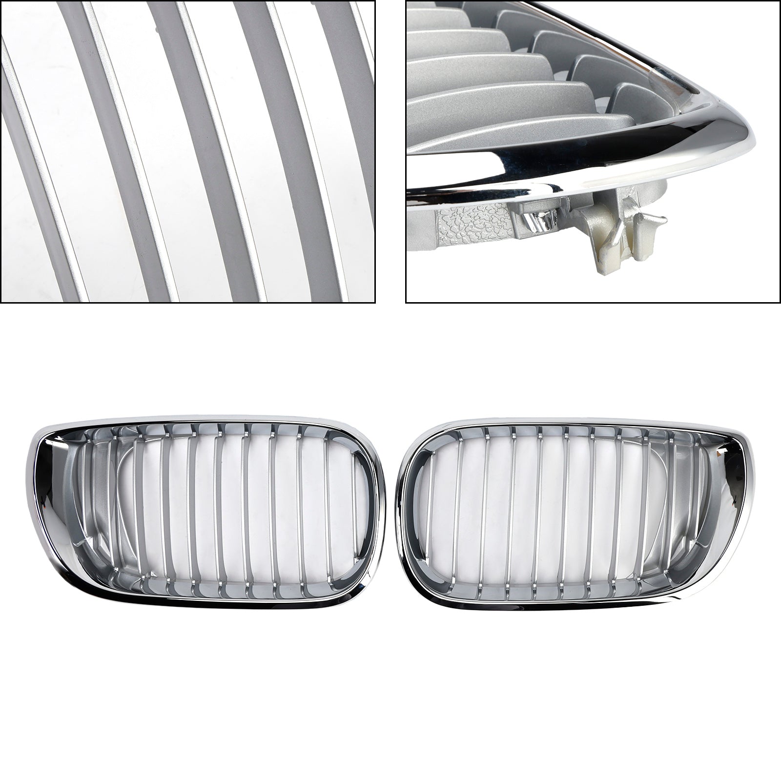 Grille de calandre avant chromée pour BMW E46 Série 3 4 portes 2002-2005