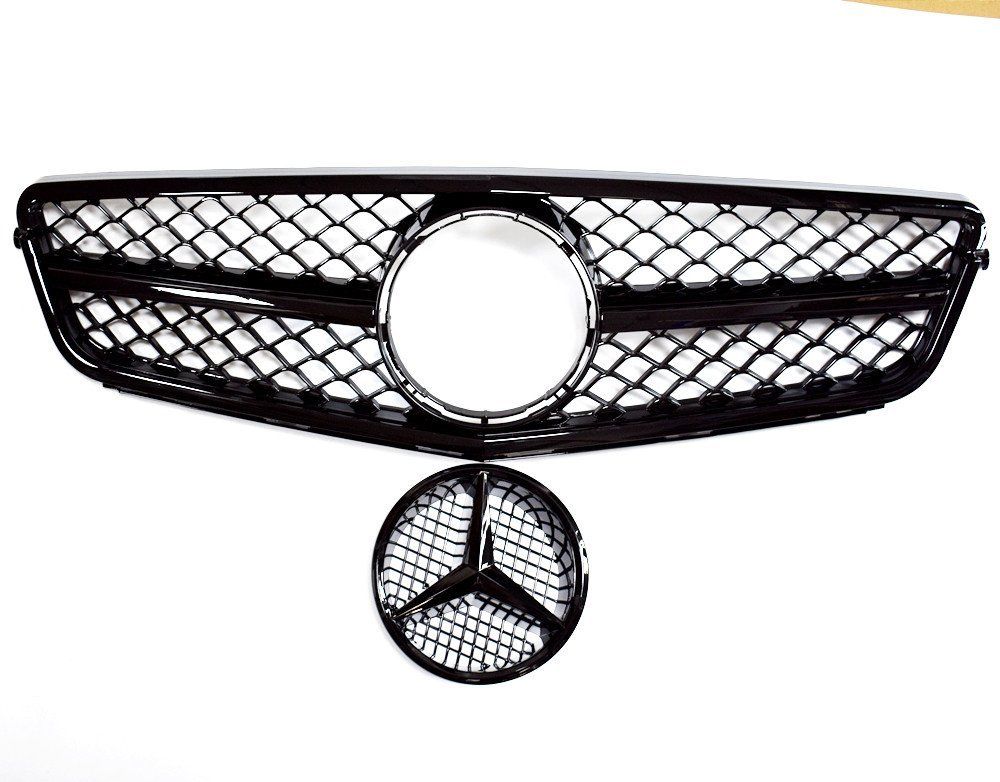 W204 C250 C350 08-14 Mercedes Benz AMG Style Grille de remplacement de calandre noire brillante générique
