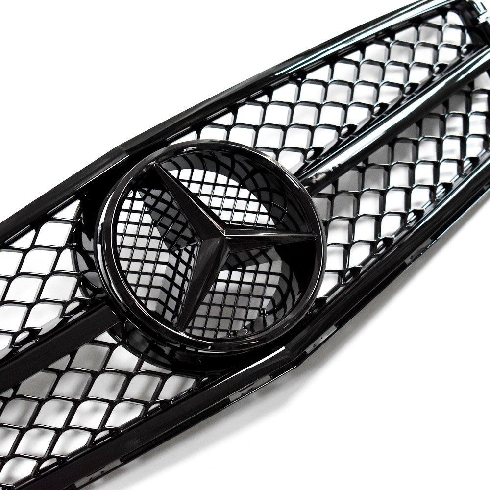 W204 C250 C350 08-14 Mercedes Benz AMG Style Grille de remplacement de calandre noire brillante générique