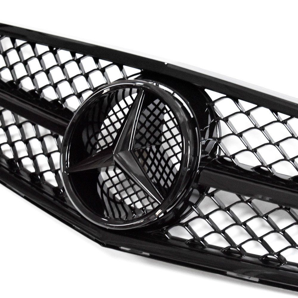 W204 C250 C350 08-14 Mercedes Benz AMG Style Grille de remplacement de calandre noire brillante générique
