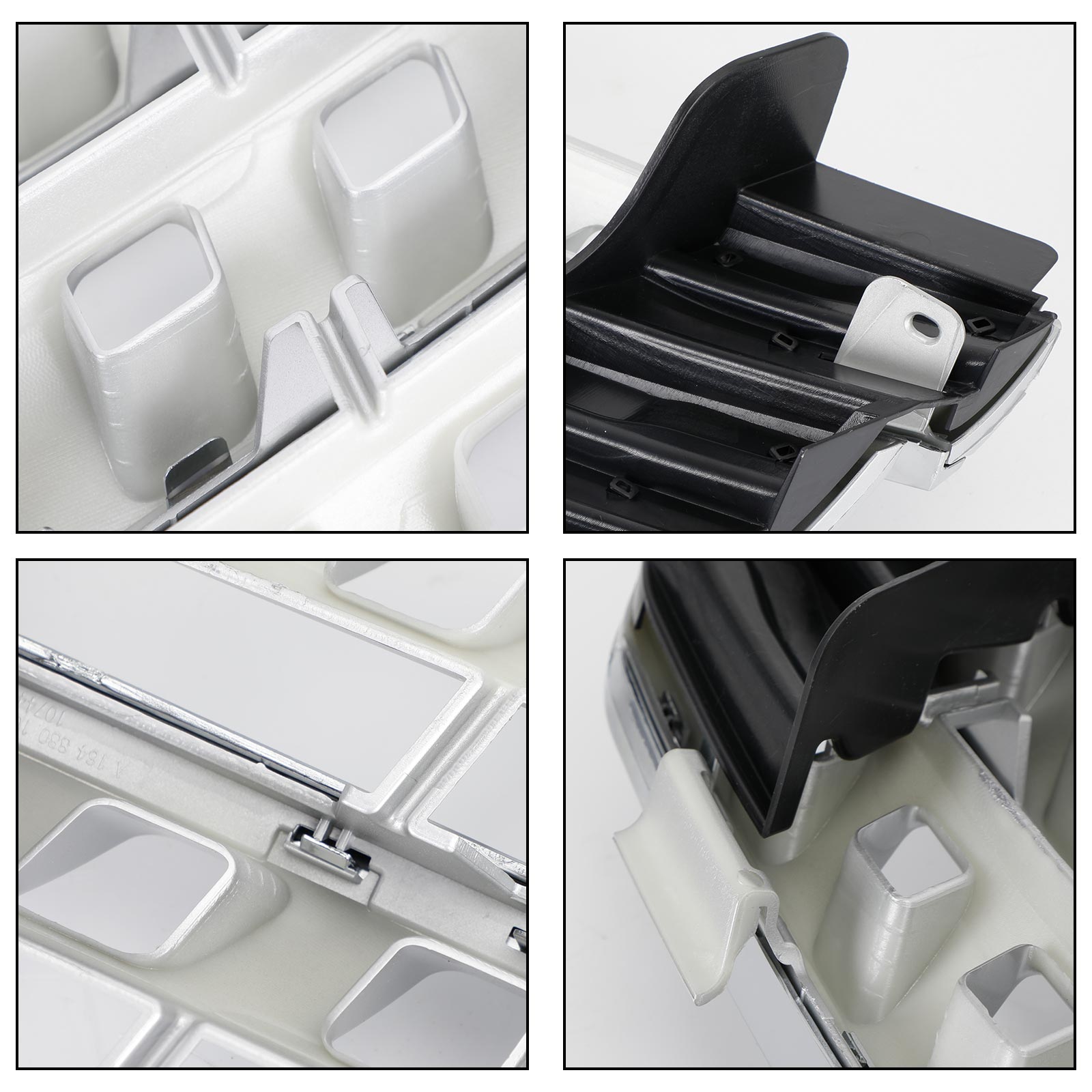 Zwarte chromen grille voor de Mercedes Benz ML-klasse W164 ML320/300/350/500 2005 2006 2007 2008