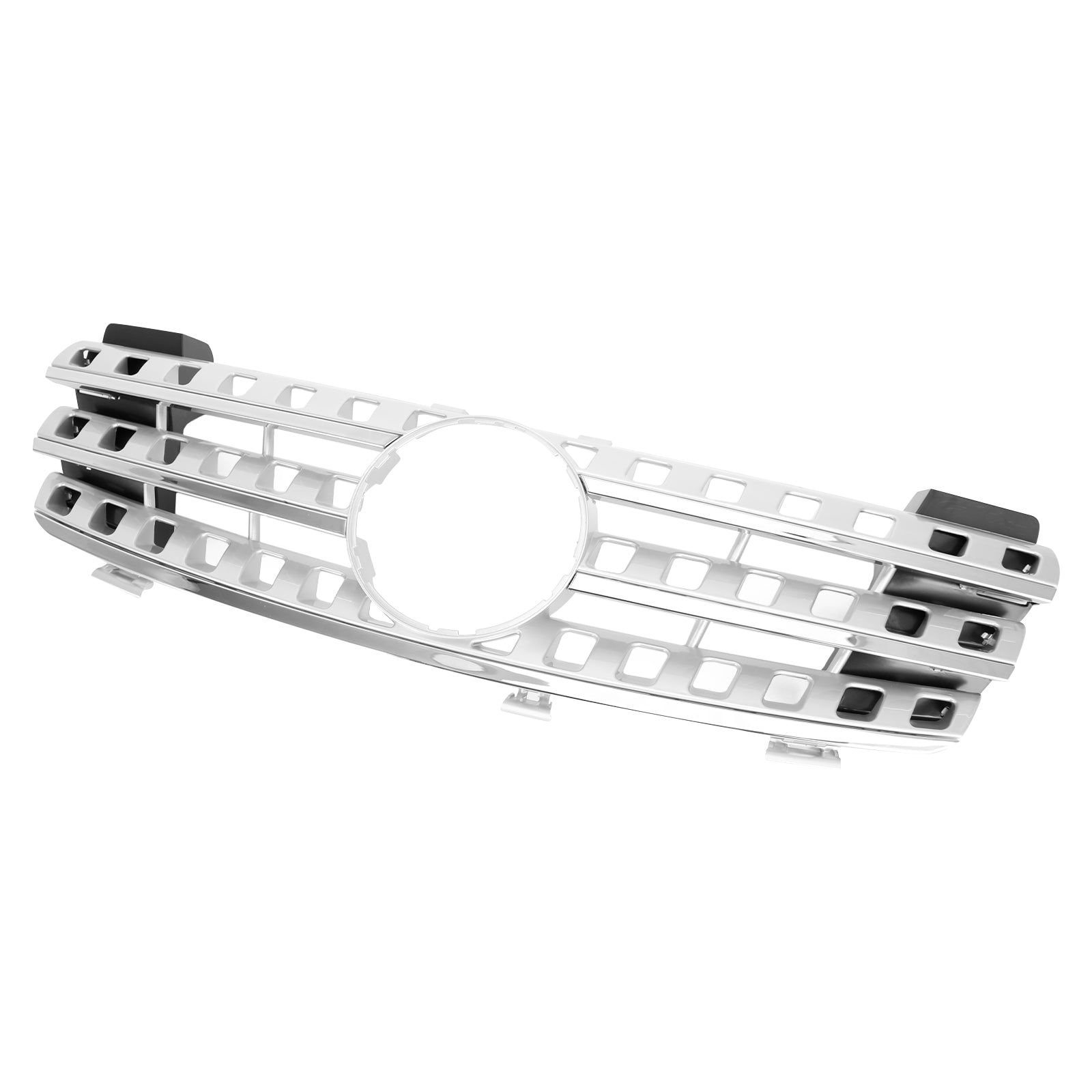 Zwarte chromen grille voor de Mercedes Benz ML-klasse W164 ML320/300/350/500 2005 2006 2007 2008