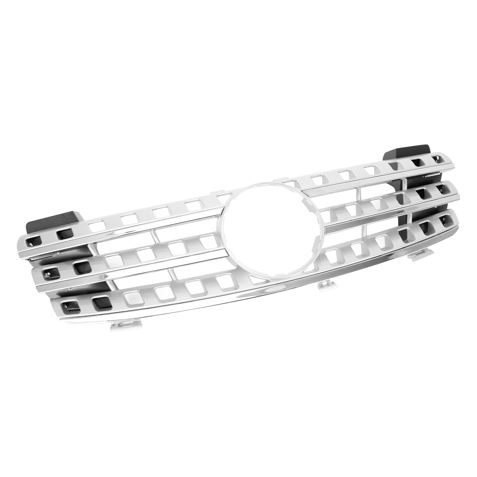 Zwarte chromen grille voor de Mercedes Benz ML-klasse W164 ML320/300/350/500 2005 2006 2007 2008