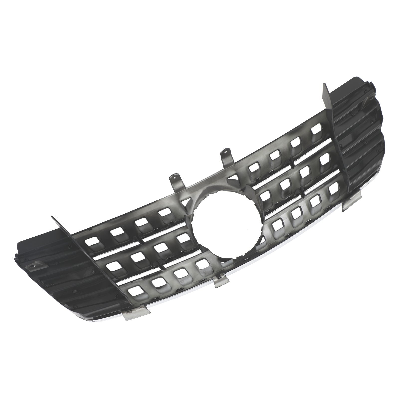 Zwarte chromen grille voor de Mercedes Benz ML-klasse W164 ML320/300/350/500 2005 2006 2007 2008