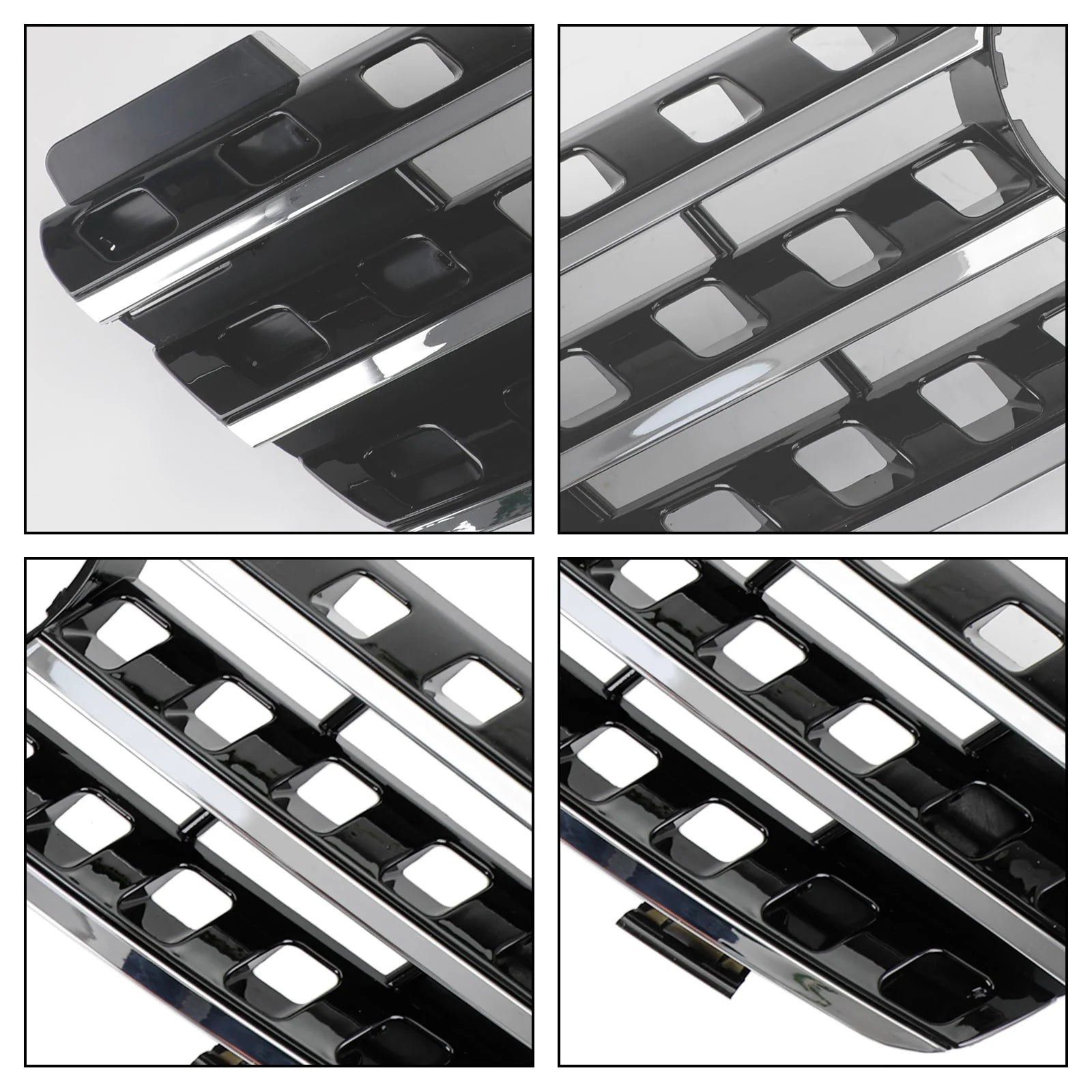 Calandre avant noire chromée pour Mercedes Benz Classe ML W164 ML320/300/350/500 2005 2006 2007 2008