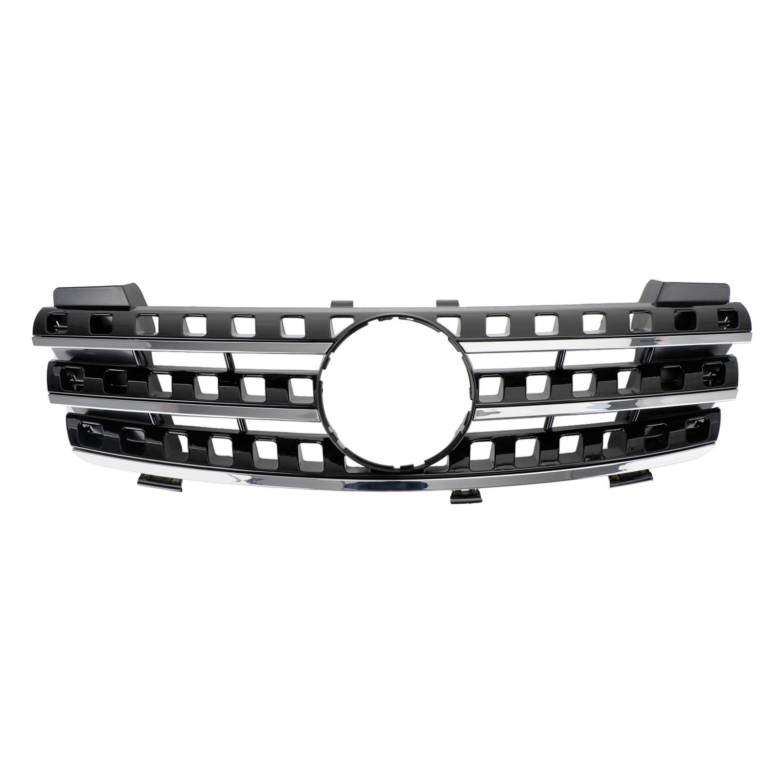 Zwarte chromen grille voor de Mercedes Benz ML-klasse W164 ML320/300/350/500 2005 2006 2007 2008