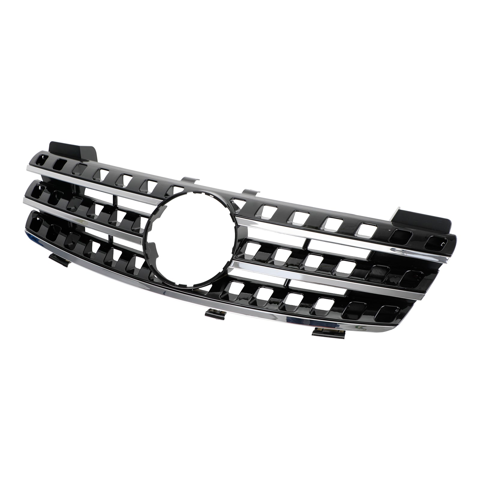 Zwarte chromen grille voor de Mercedes Benz ML-klasse W164 ML320/300/350/500 2005 2006 2007 2008