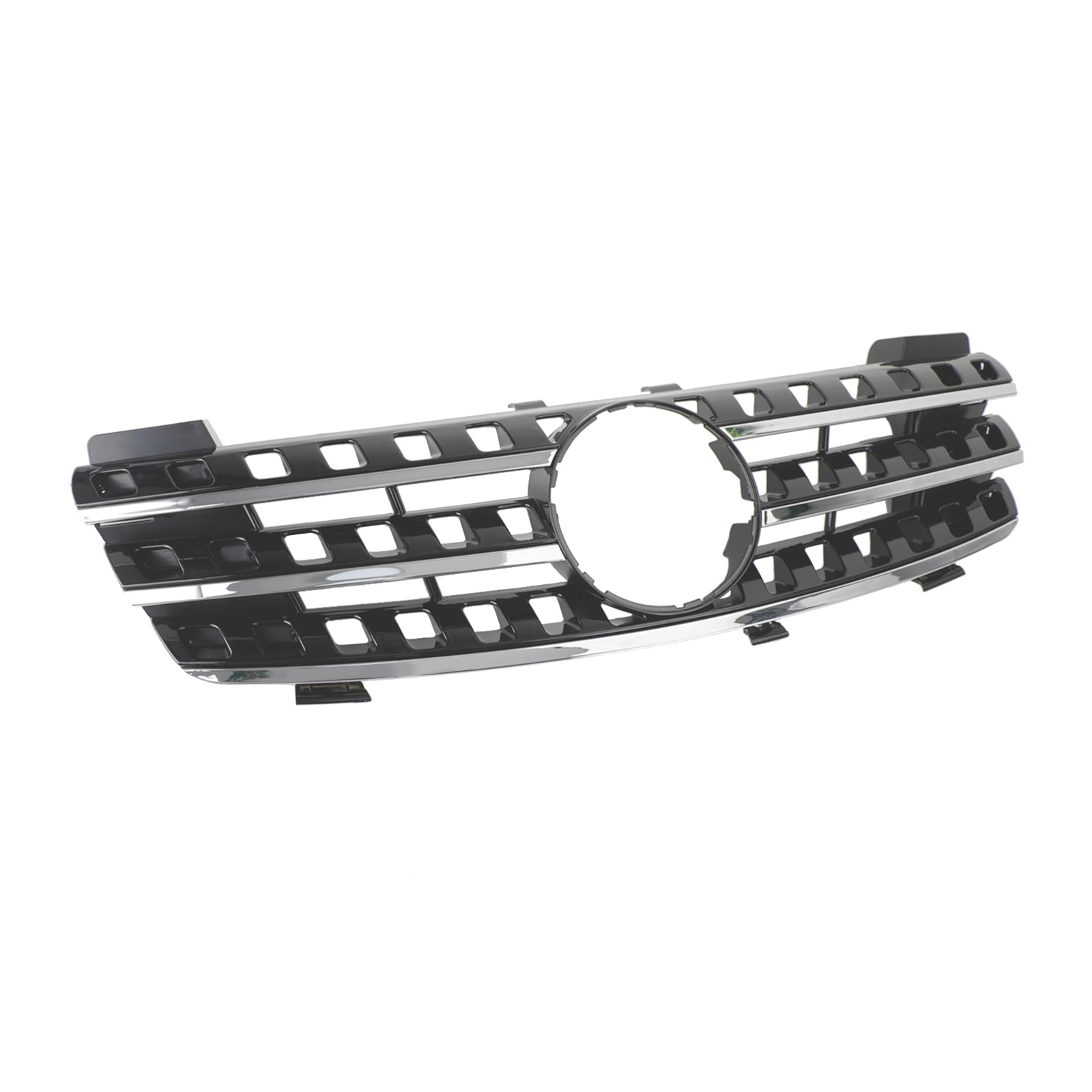 Zwarte chromen grille voor de Mercedes Benz ML-klasse W164 ML320/300/350/500 2005 2006 2007 2008