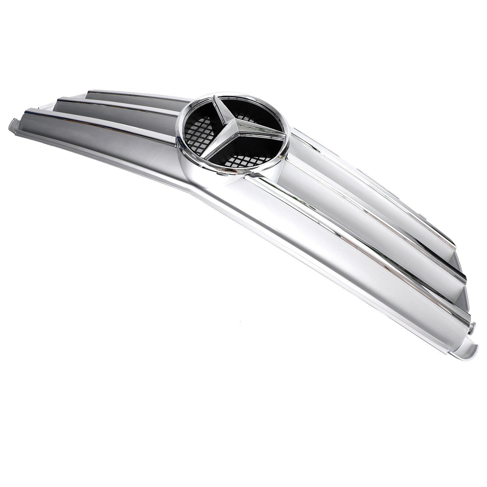 Czarny chromowany grill przedni LED do Mercedesa-Benz Klasy C W204 C300 C350 2008-2014