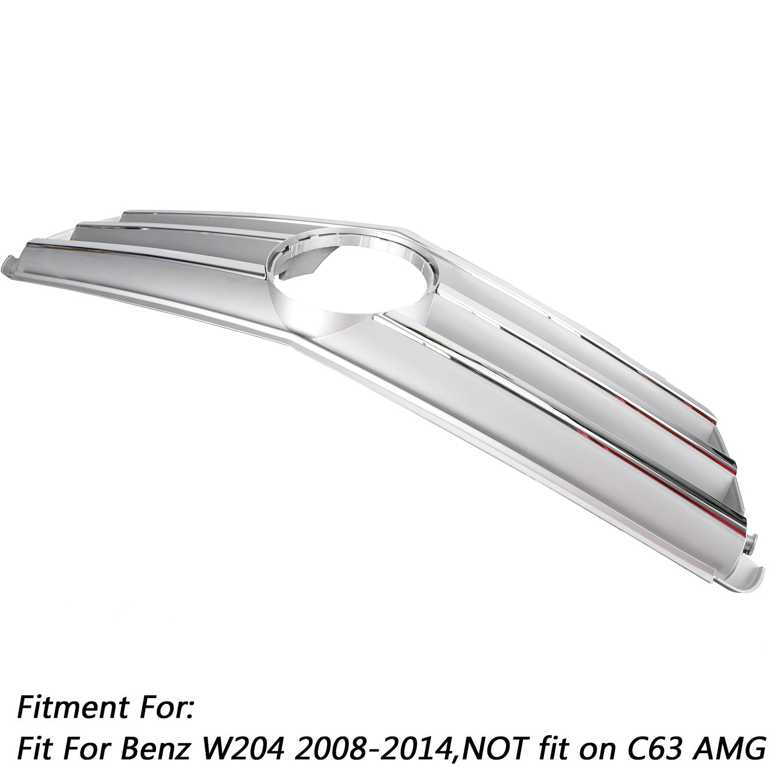 rejilla central W204 C300 C350 2008-2014 Plata completa con LED