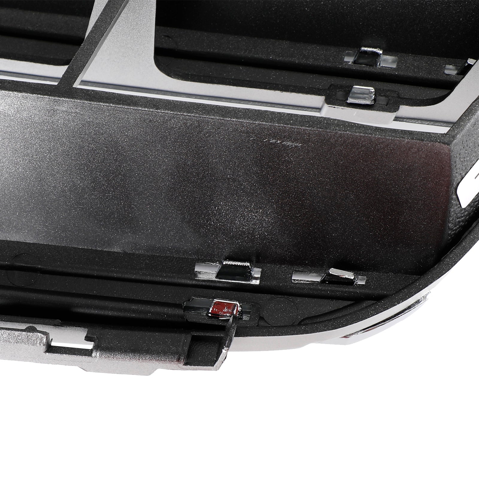 Centrale grille met LED voor Mercedes-Benz C-Klasse W204 2008-2014 - Zilveren afwerking