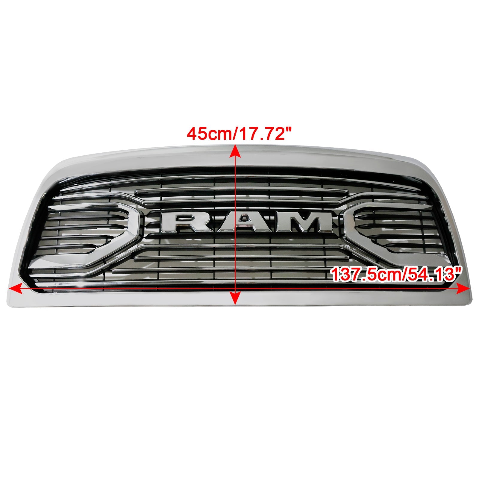 Kromirana maska sprednjega odbijača z LED lučmi za Dodge Ram 2500/3500 Laramie (2010-2018).