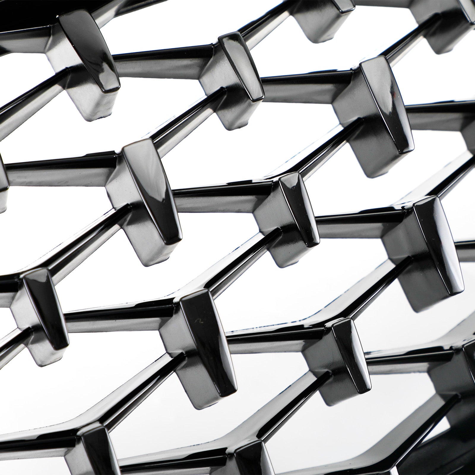 Rejilla superior delantera de diamante para BMW Serie 4 F32 F33 F36 F82 14-2018 negro brillante genérico