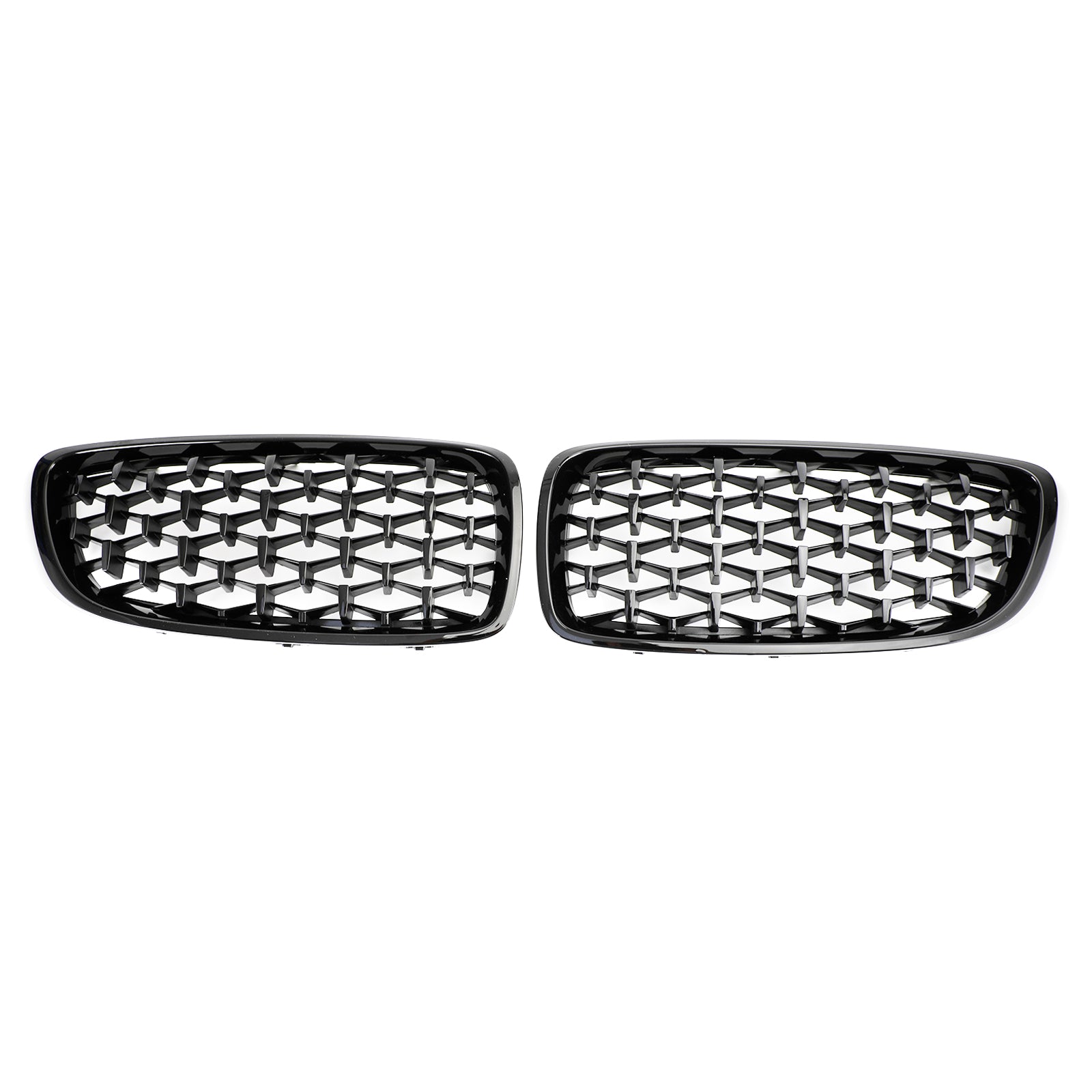 Rejilla superior delantera de diamante para BMW Serie 4 F32 F33 F36 F82 14-2018 negro brillante genérico