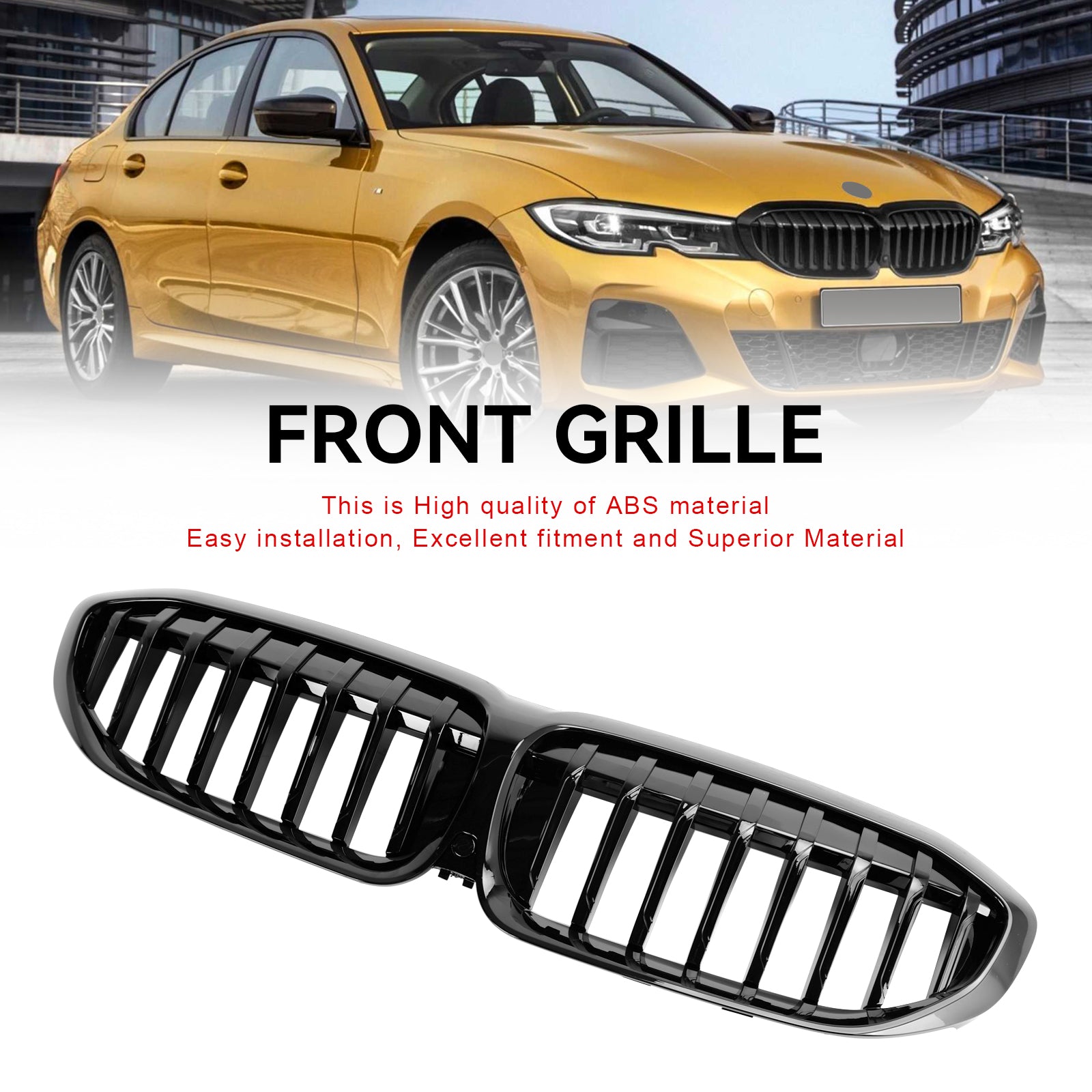 3 Series G20 2019-2020 Grille de rechange pour calandre BMW Noir brillant 51138072085 Générique