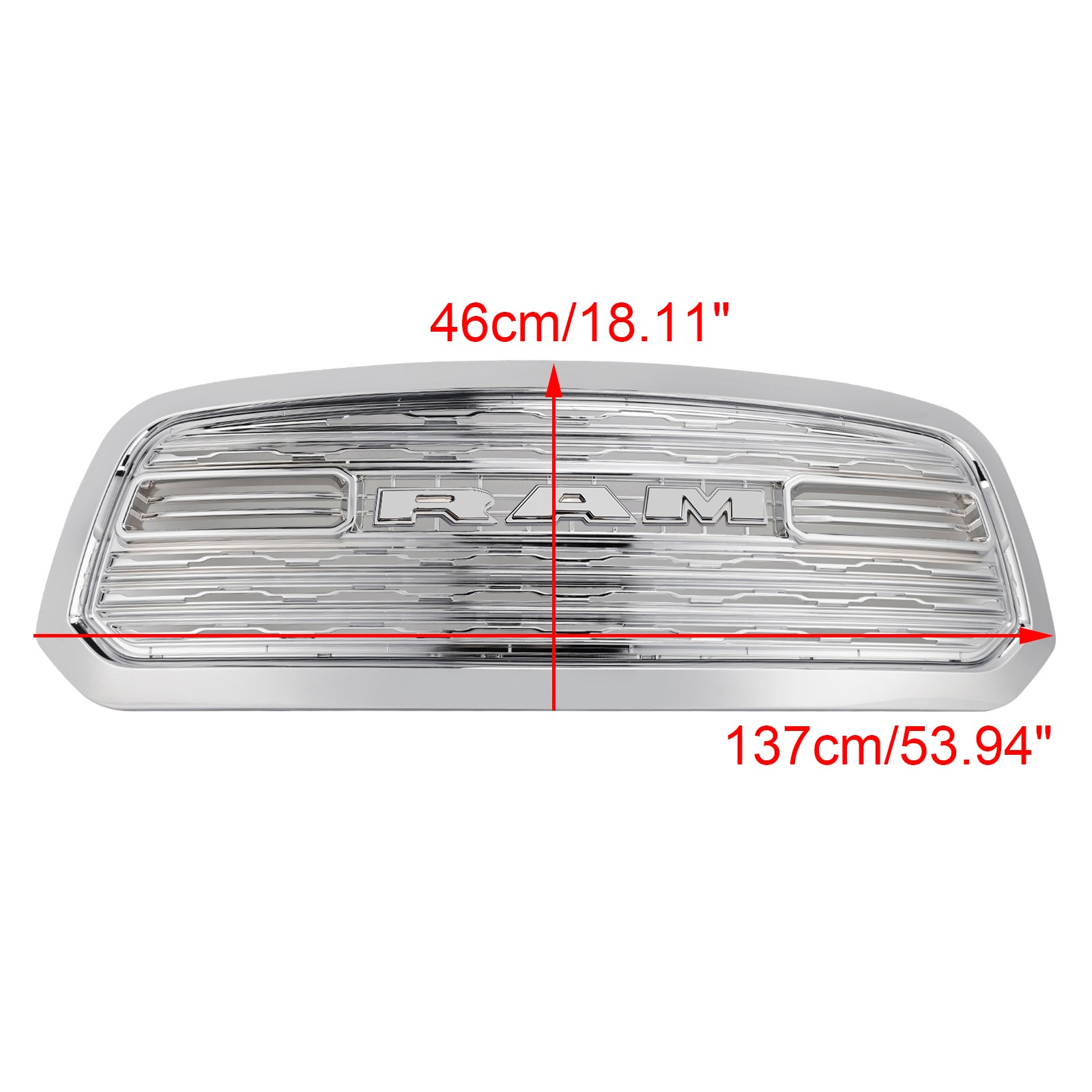 Kromirana maska sprednjega odbijača v stilu LTD za Dodge Ram 1500 (2013-2018).