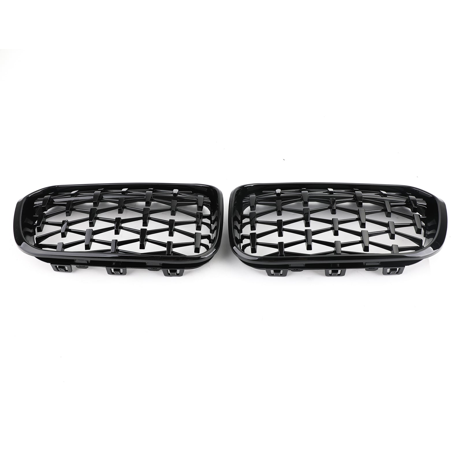 Grid de riñón delantero negro Chrome para BMW 2015-2017 Serie 1 F20/F21