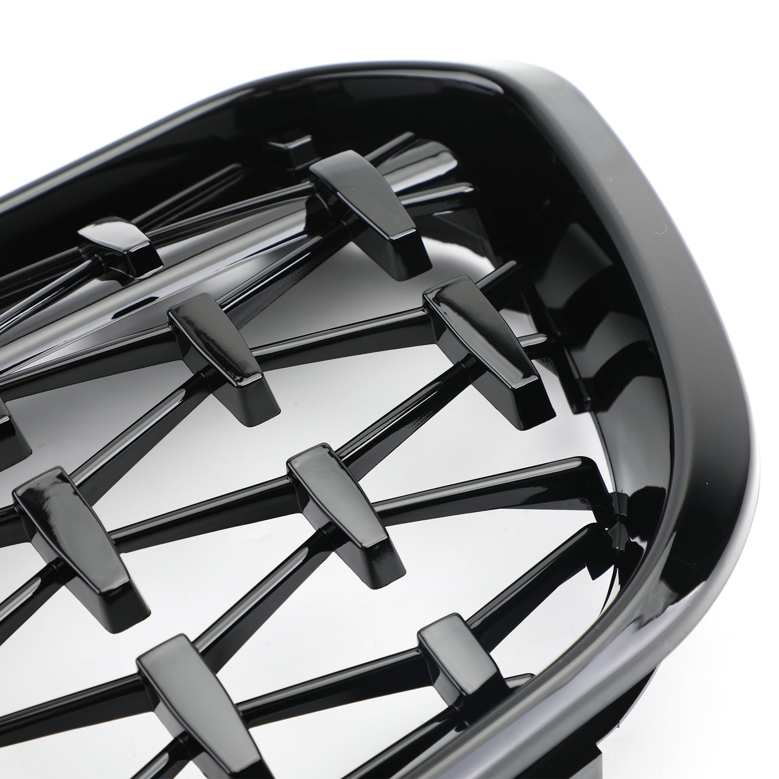 Grid de riñón delantero negro Chrome para BMW 2015-2017 Serie 1 F20/F21