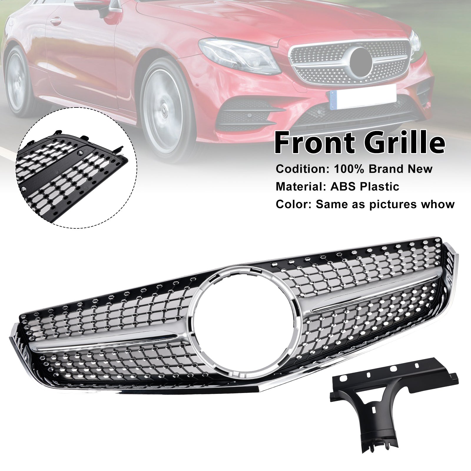 Griglia paraurti anteriore per Mercedes Classe E W207 C207 Coupé 2009-2013