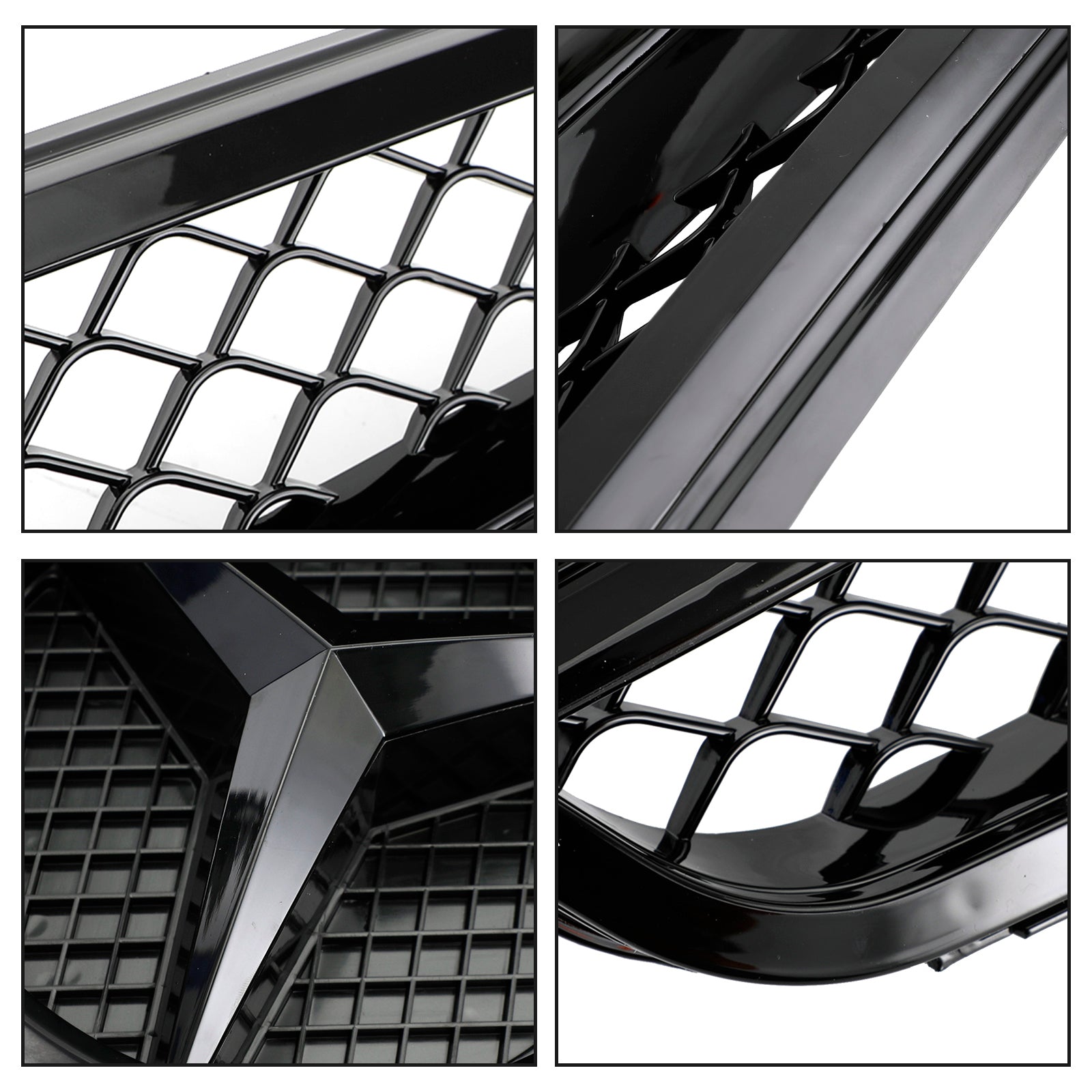 2008-2013 W204 Parrilla negra genérica estilo C63 de Benz Clase C