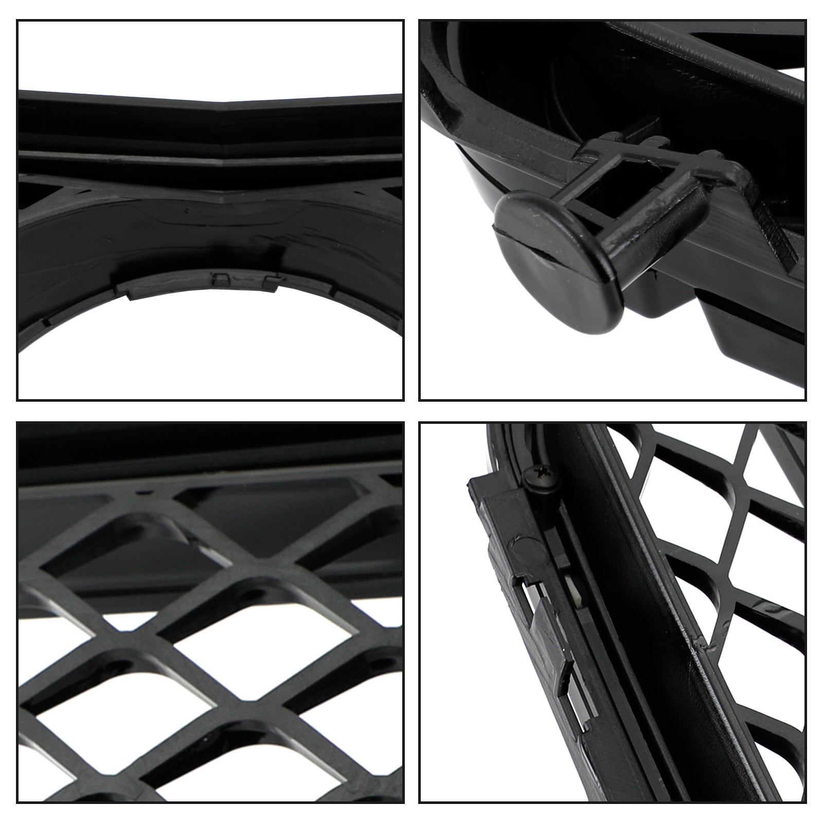 2008-2013 W204 Parrilla negra genérica estilo C63 de Benz Clase C