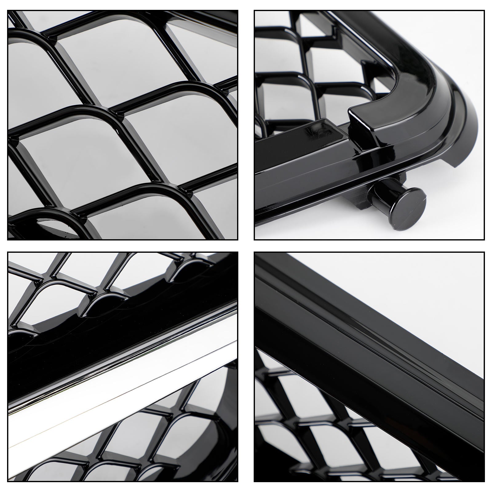 Griglia anteriore W204 Classe C 2008-2014 per C300/C350 ABS con finitura cromata di ricambio OEM