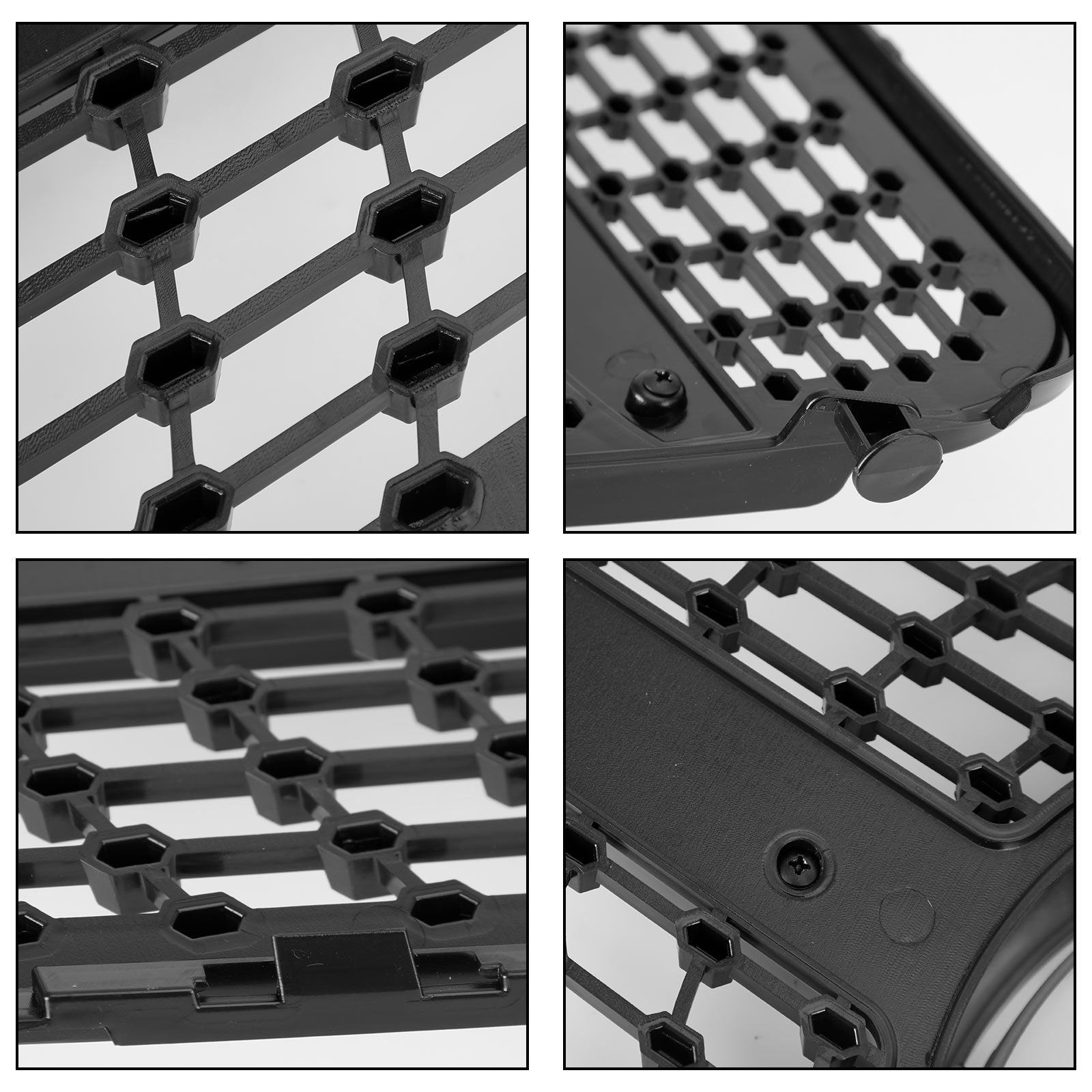 Generična sprednja maska Mercedes-Benza razreda C (W204) C180 C200 C250 C350 od leta 2008 do 2014 v črnem kromu