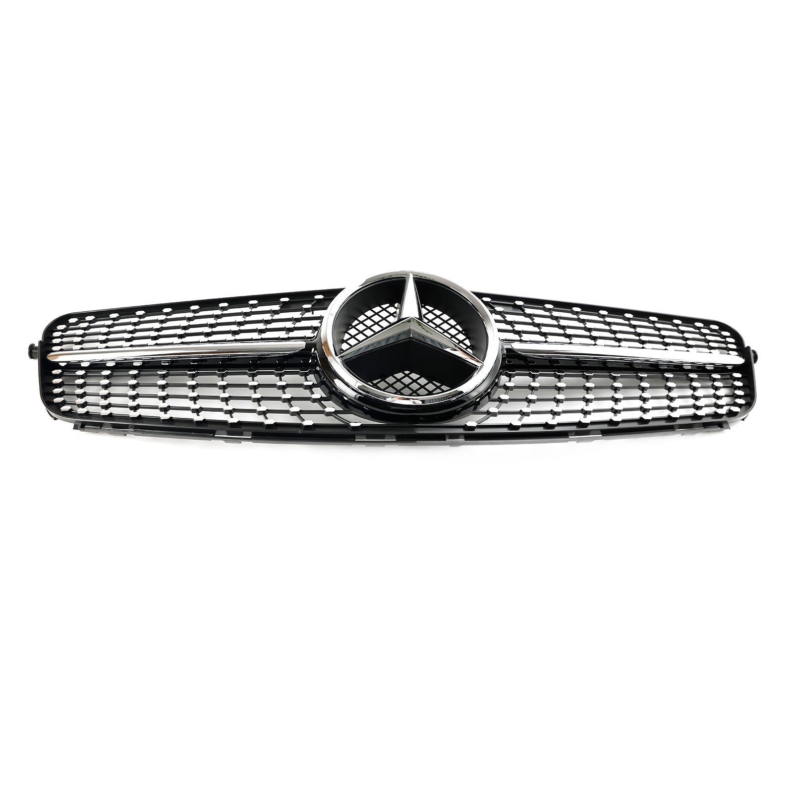 Parrilla delantera con diseño cromado negro para Mercedes C W204 (2008-2014)
