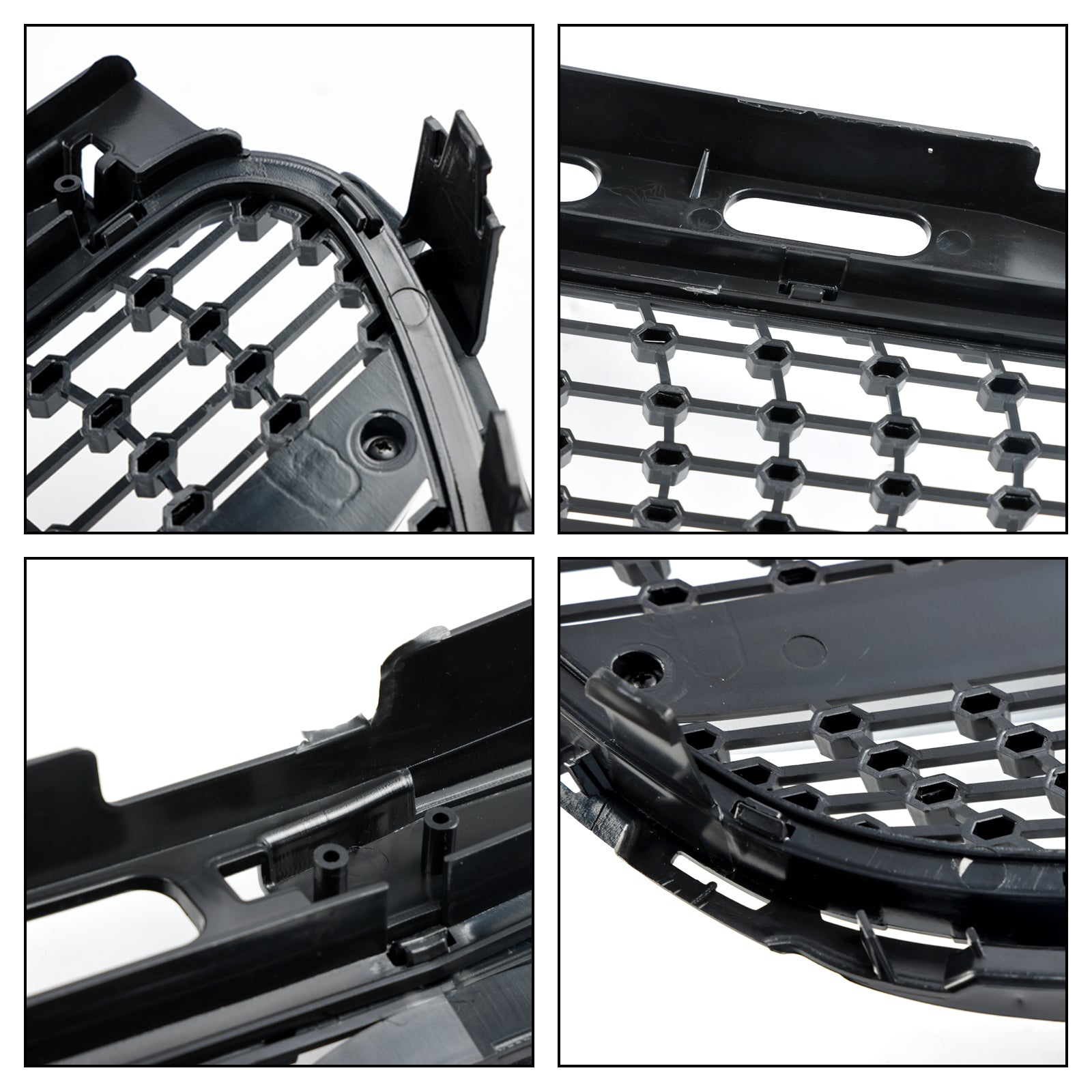 Diamantvormige grille voor de voorbumper van de Mercedes E-Klasse W212 Facelift 2013-2016