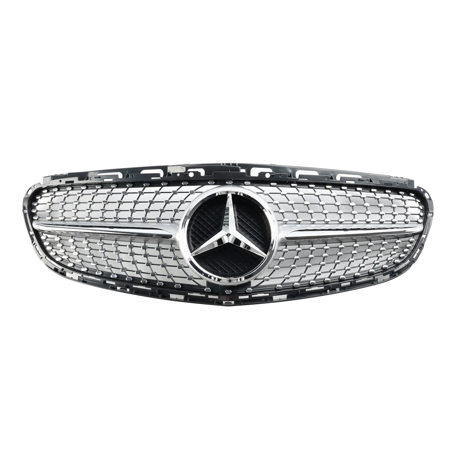 Rejilla diamantada del parachoques delantero para Mercedes Clase E W212 2013-2016 lavado de cara