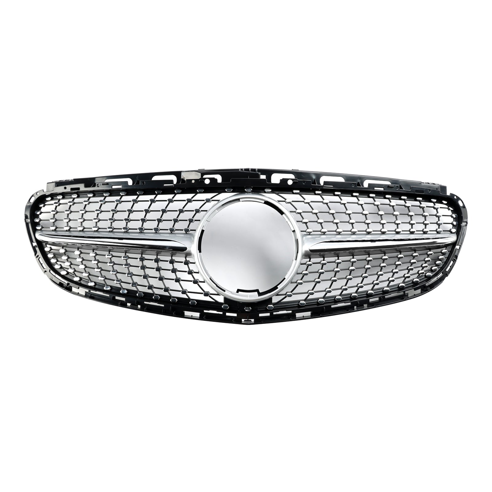 Diamantvormige grille voor de voorbumper van de Mercedes E-Klasse W212 Facelift 2013-2016