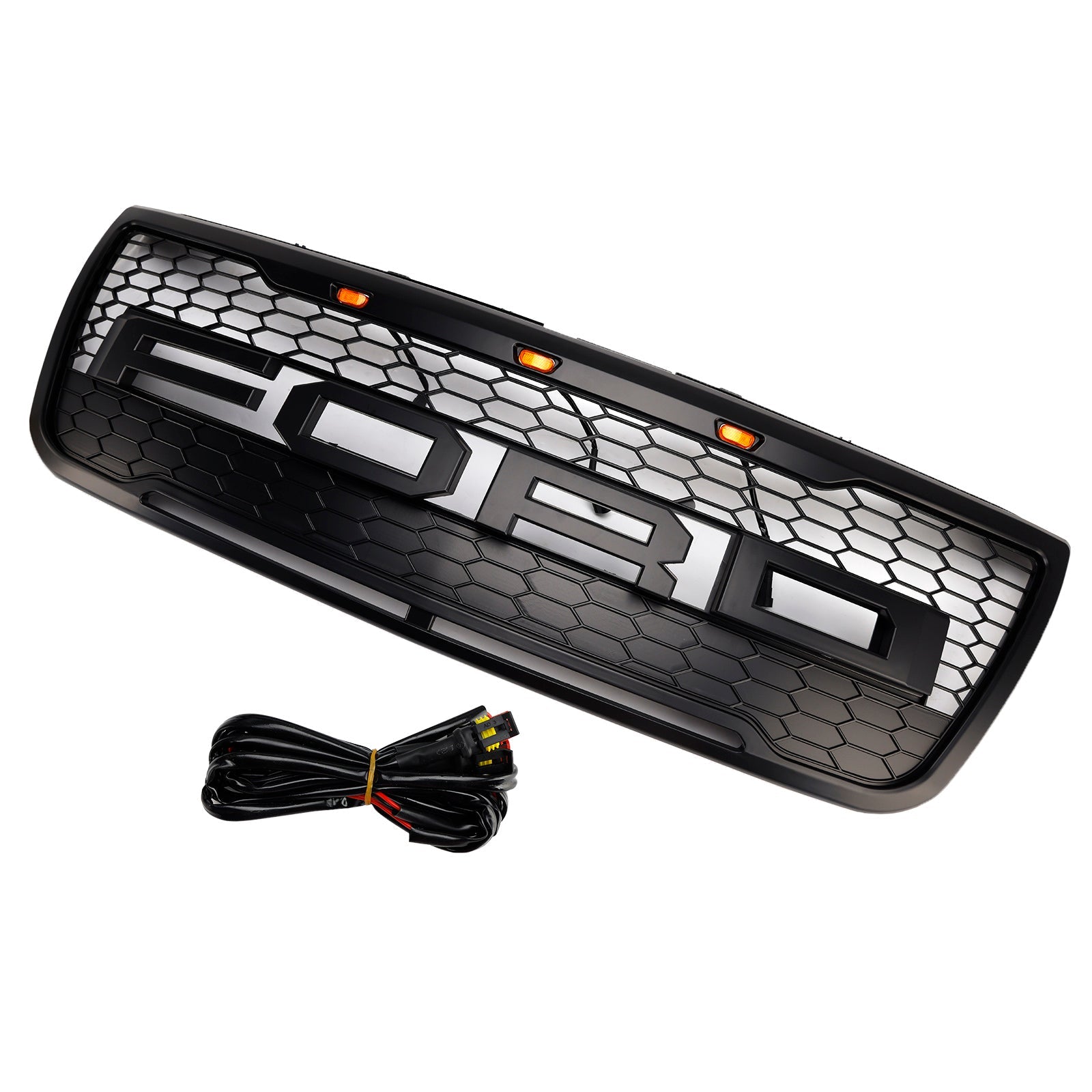 Szara górna osłona zderzaka przedniego ze światłami do Forda Explorera 2012-2015