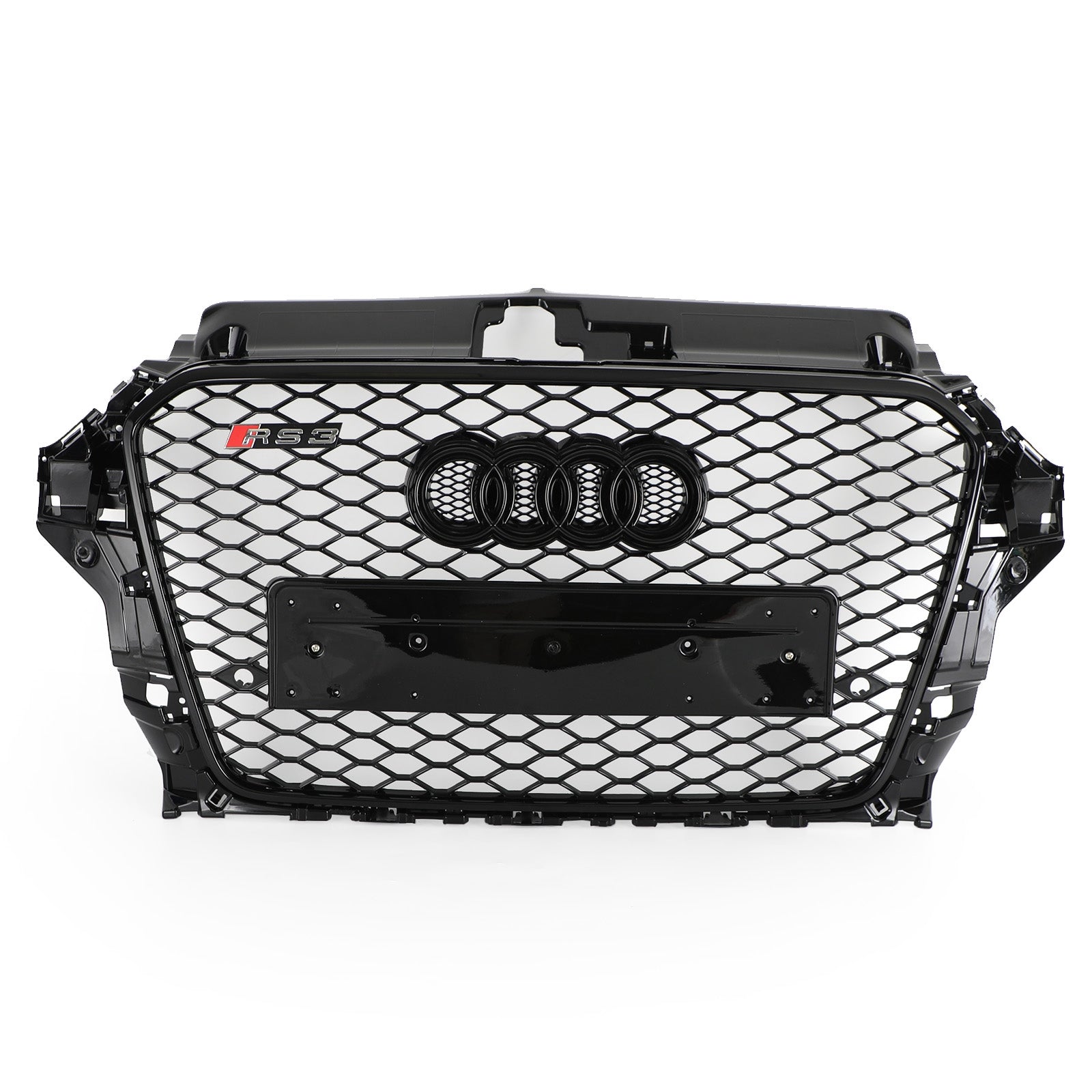 RS3 Style Audi A3 S3 2013-2016 Capot avant Henycomb Grille de pare-chocs Noir