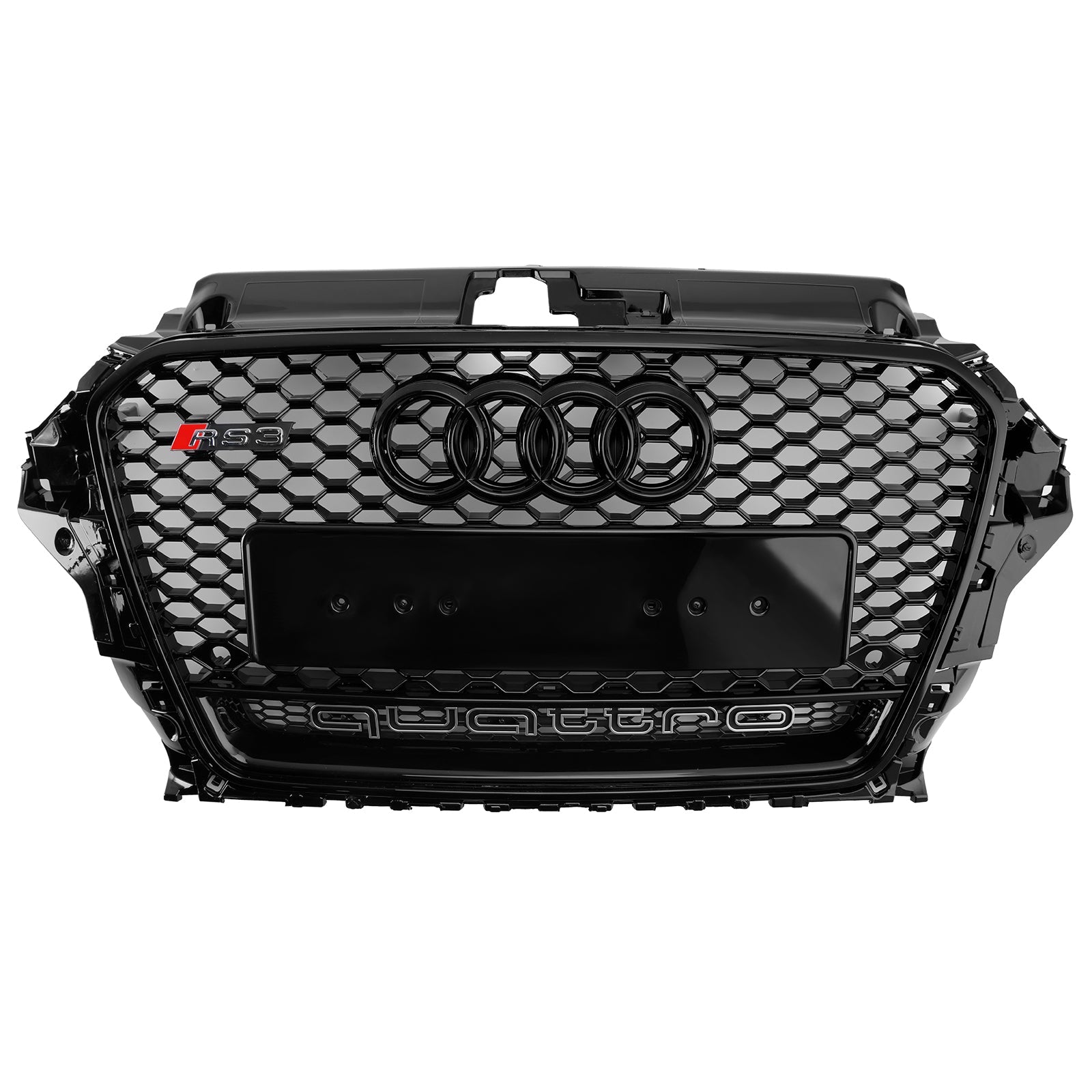 Grille de pare-chocs avant Henycomb de style RS3 2013-2016 Audi A3 S3 avec Quattro