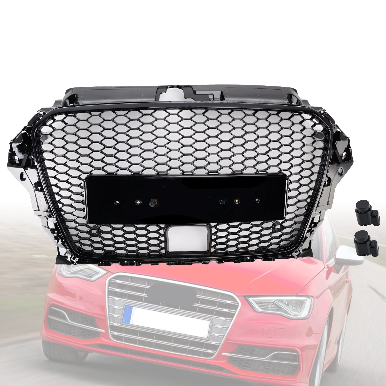 Griglia paraurti anteriore stile RS3 per Audi A3 8V1/Sline/S3 2013-2016 con ACC