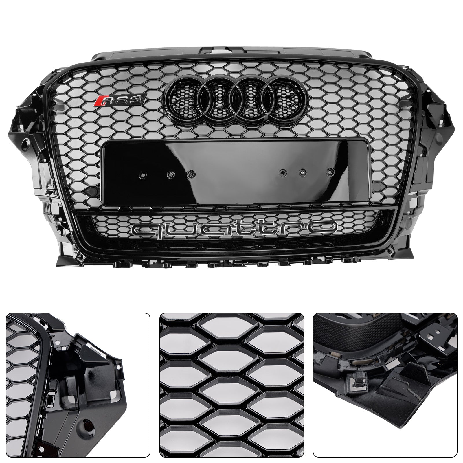 Audi A3 S3 Style Style Style Style Style Grille z Quattro RS3 2013-2016