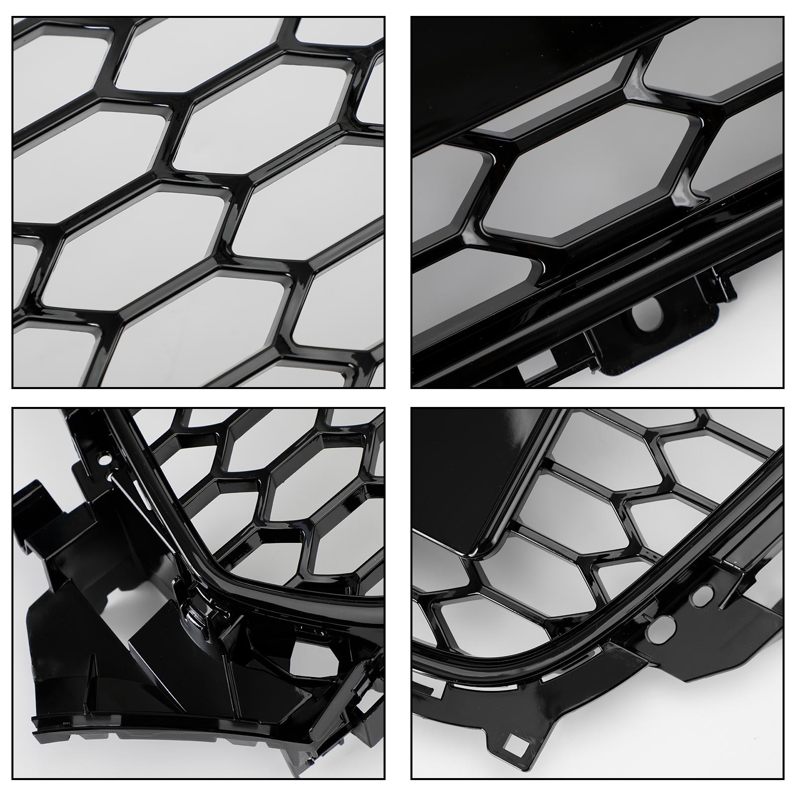 Audi A4 S4 2013-2016 Grille de calandre de pare-chocs avant style RS4 noir brillant