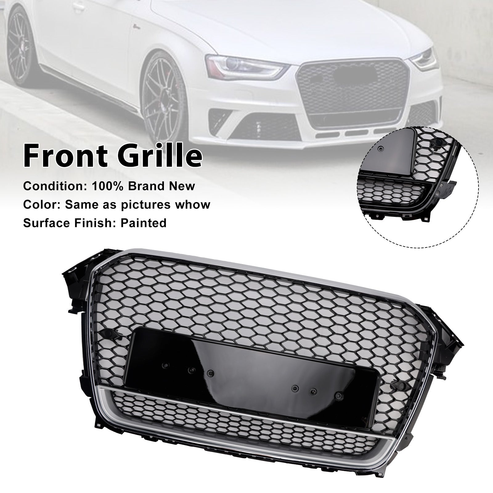 Audi A4 S4 B8.5 2013-2016 maska prednjega odbijača s Quattro RS4