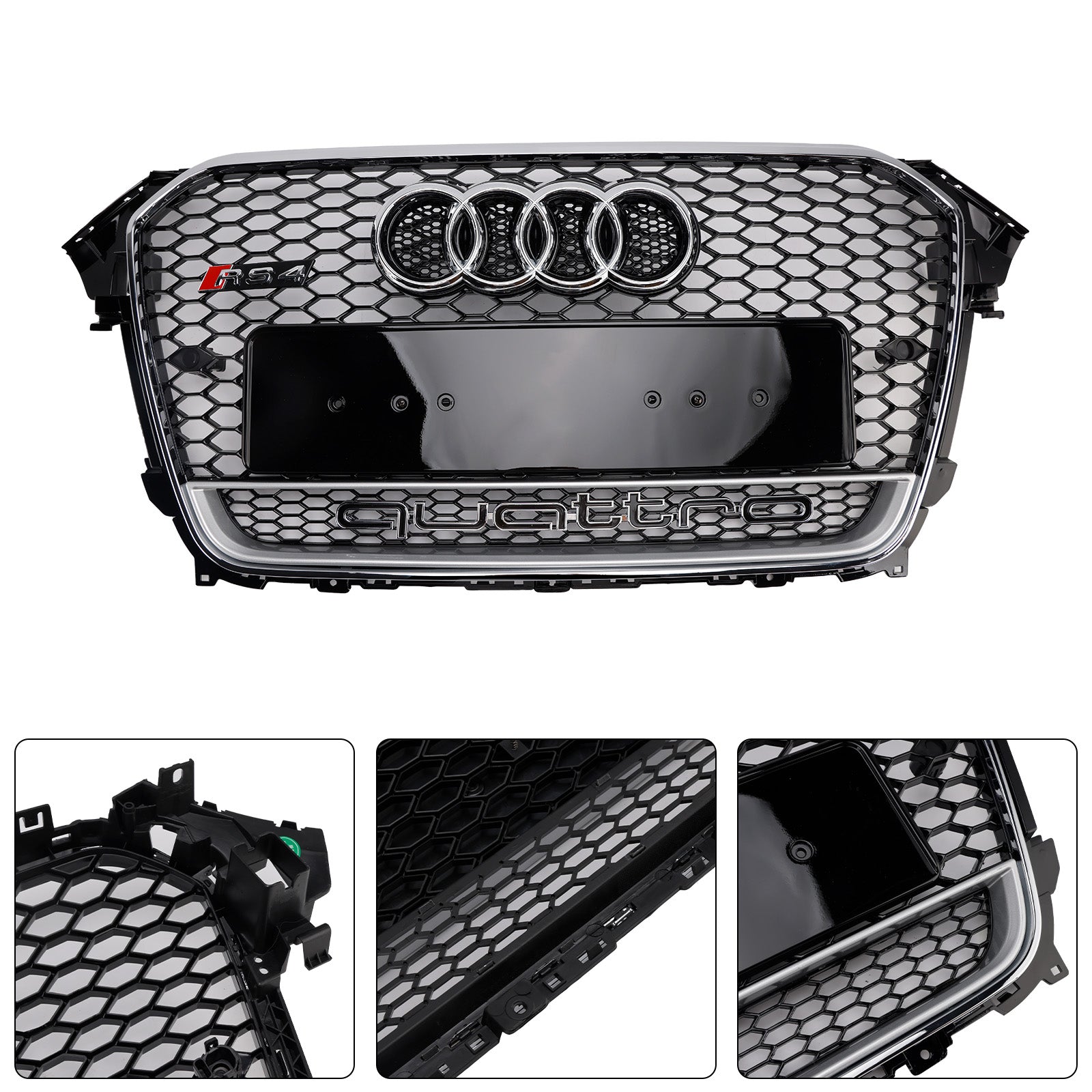 Audi A4 S4 B8.5 2013-2016 Front Bumper Grid met Quattro RS4