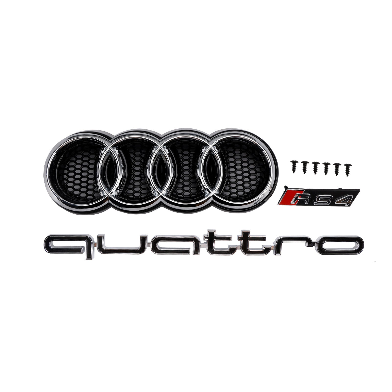 Audi A4 S4 B8.5 2013-2016 Przednia siatka zderzaka z Quattro RS4