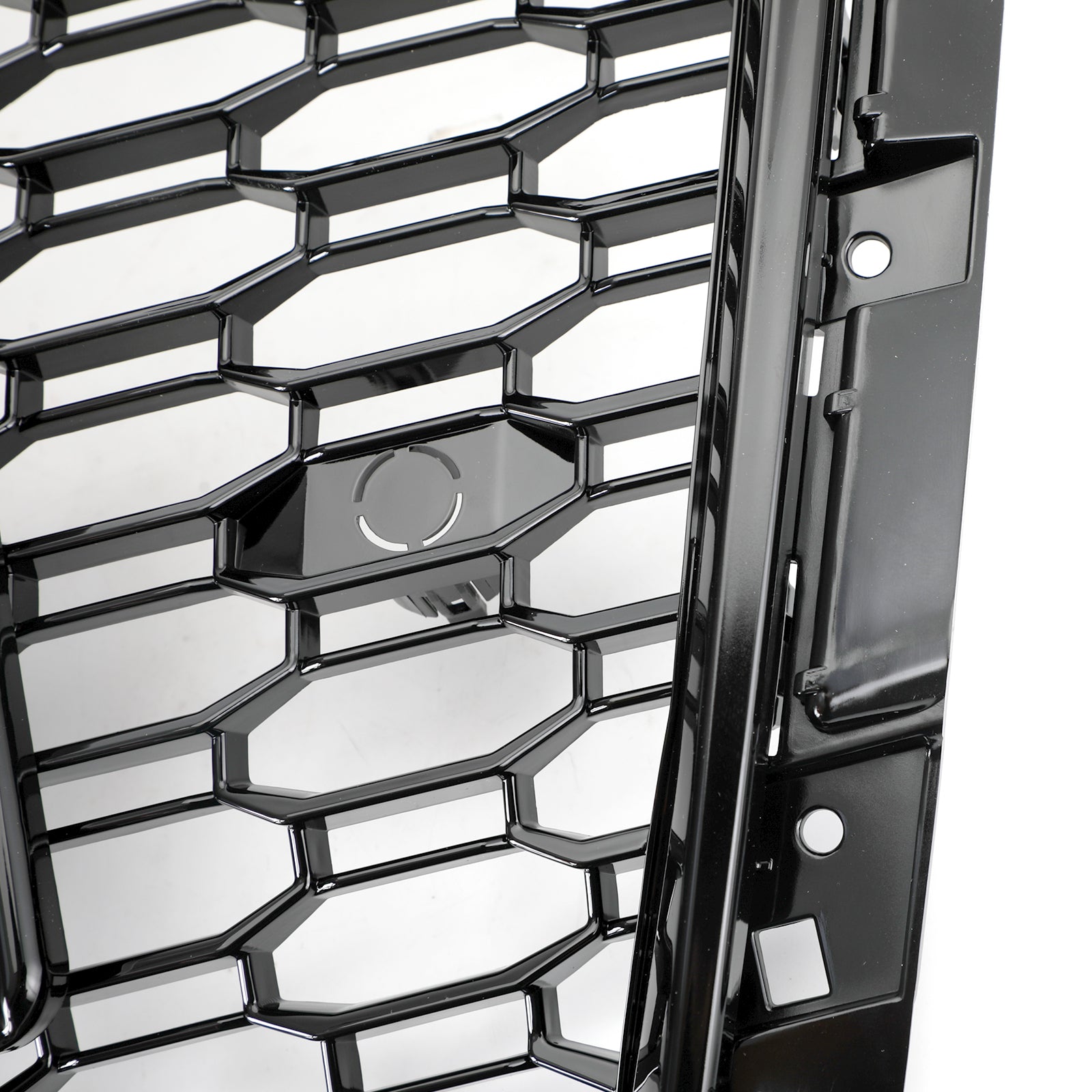 Parrilla hexagonal tipo panal para Audi A4/S4 B9 2017-2019, estilo RS4, color negro