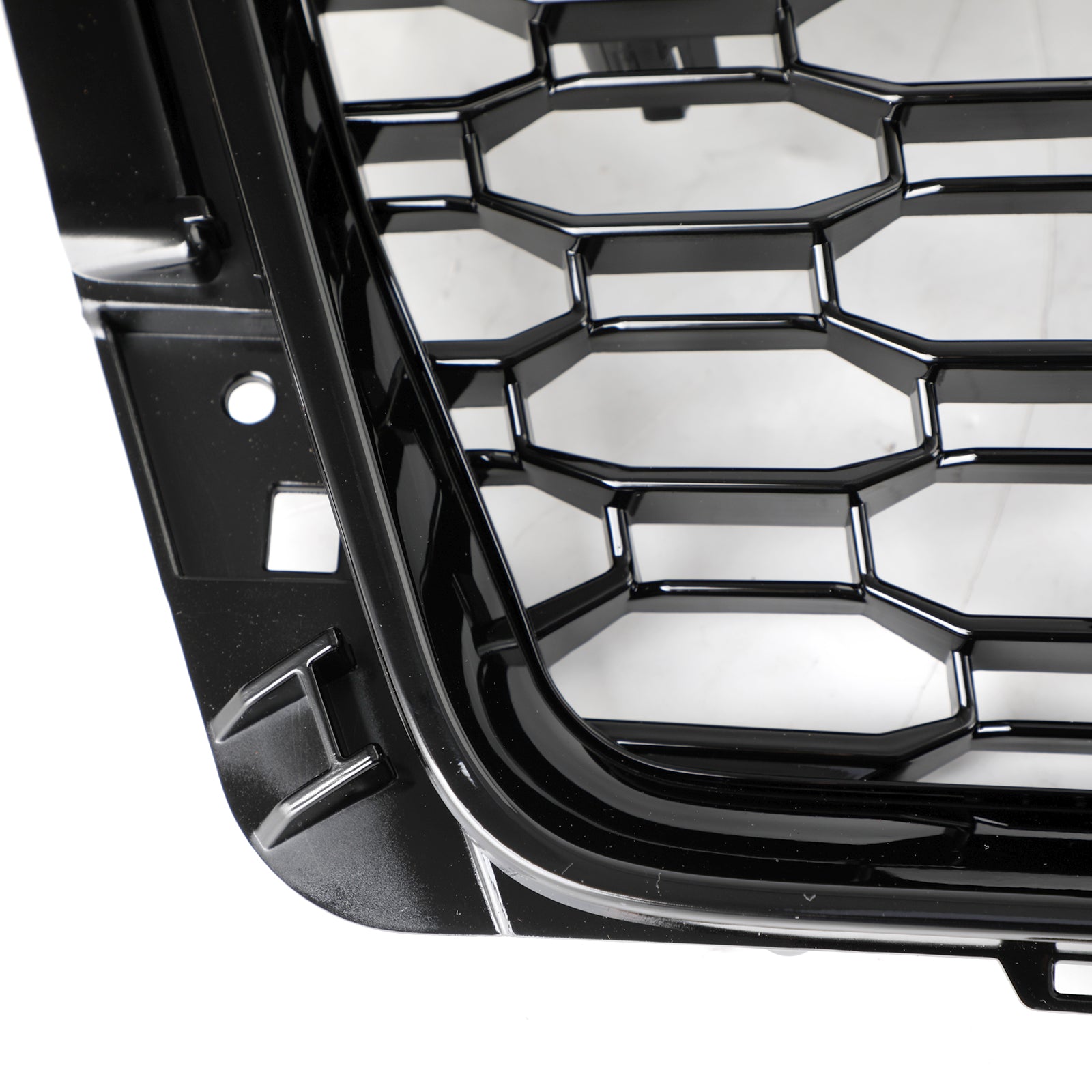 Parrilla hexagonal tipo panal para Audi A4/S4 B9 2018-2019, estilo RS4, color negro