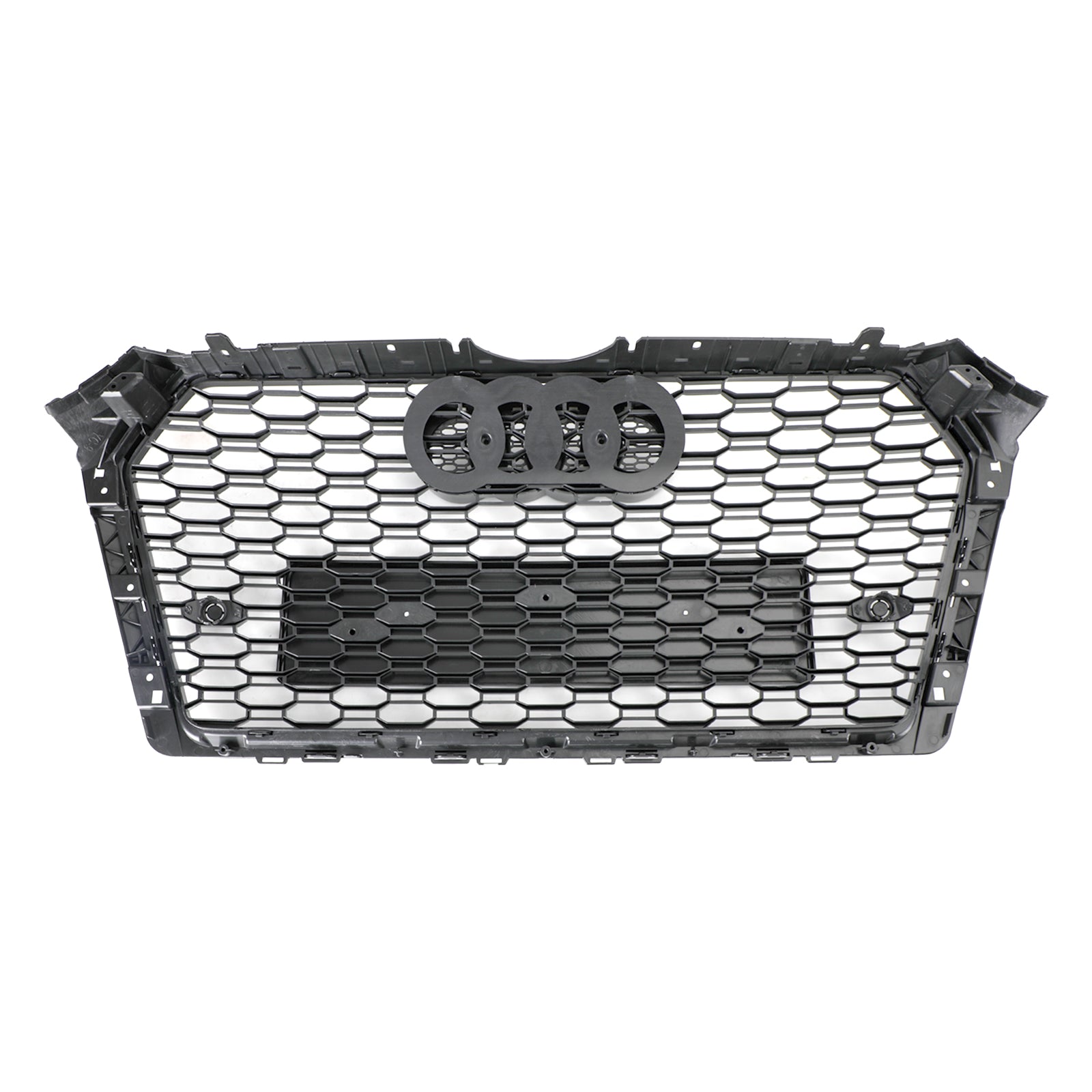 2017-2019 Audi A4/S4 B9 RS4 Styl Czarna sześciokątna kratka o strukturze plastra miodu