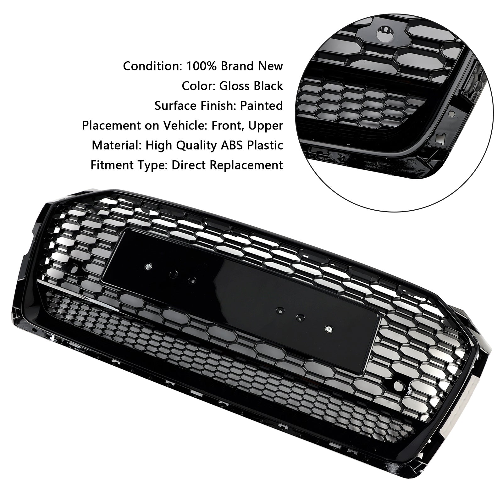 Grilla esagonale in stile sport a nido d'au Audi A5 S5 B9 RS5 2017-2019