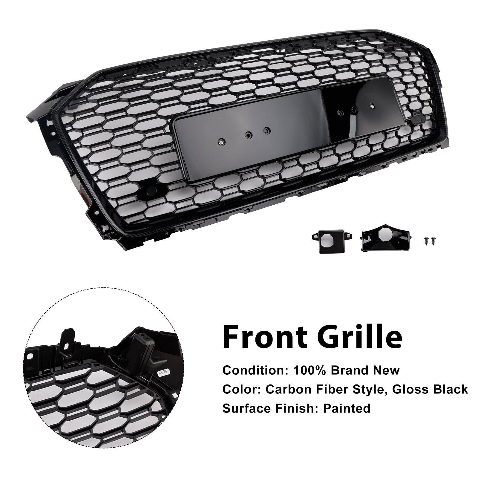 Audi A5 S5 B9 RS5 2017-2019 Sport Style Honeycomb sprednja rešetka