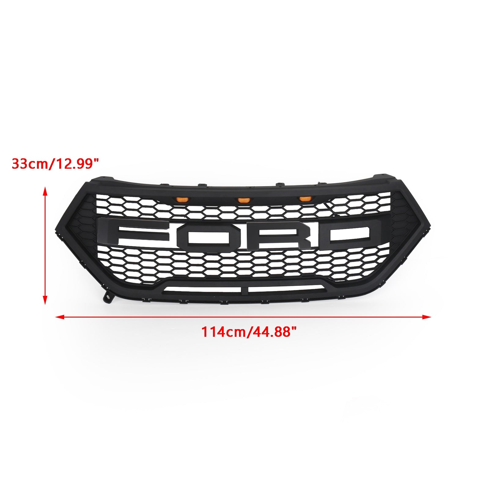 Grille de pare-chocs avant style Raptor, calandre supérieure pour Ford Edge 2015-2018, noire