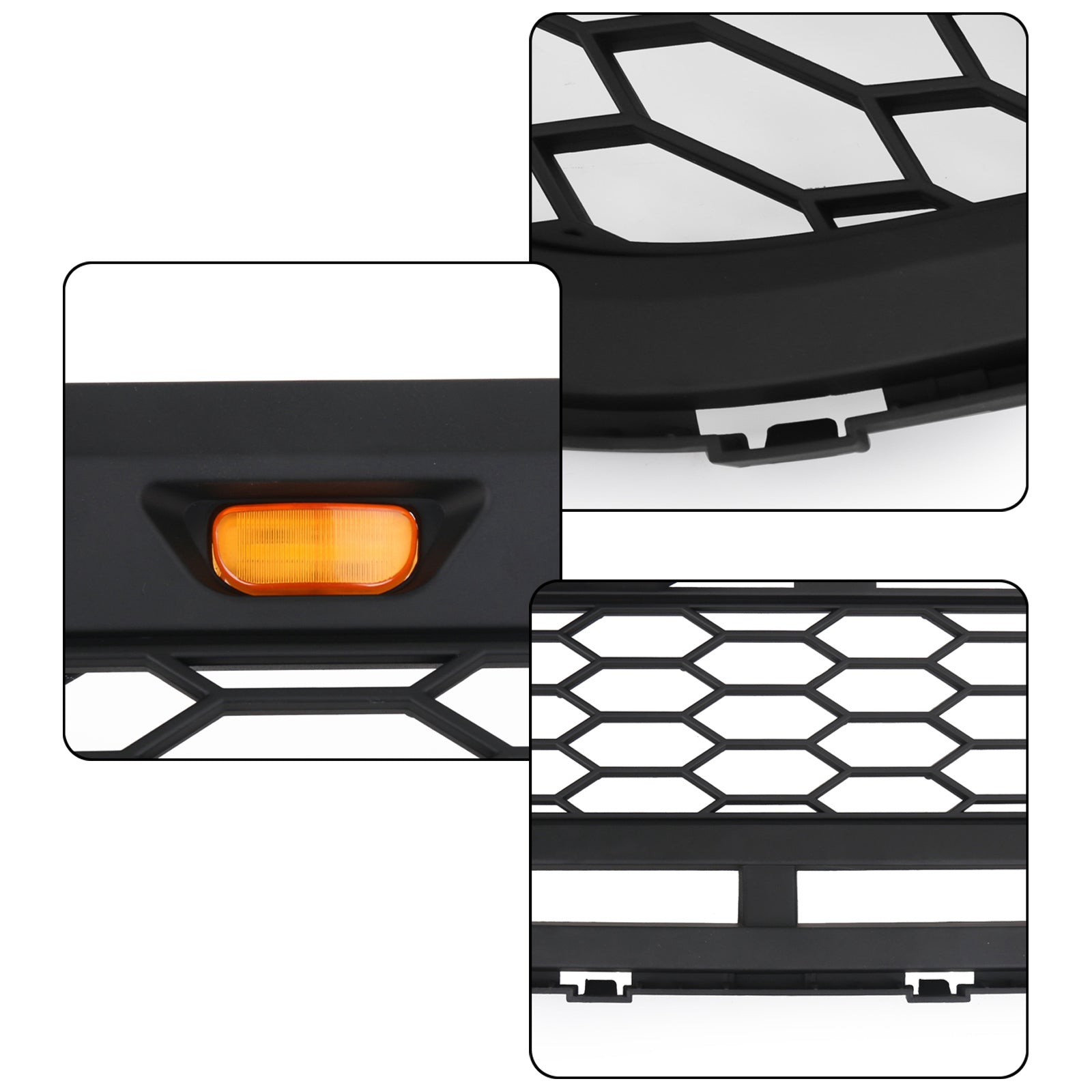 Voor bumper grid raptor-stijl, bovenste grille voor Ford Edge 2015-2018, zwart